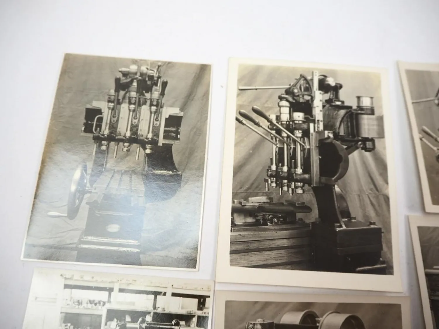 22 Fotos Maschine für Büchsenmacher Gewehrfabrik ca. 1940/50
