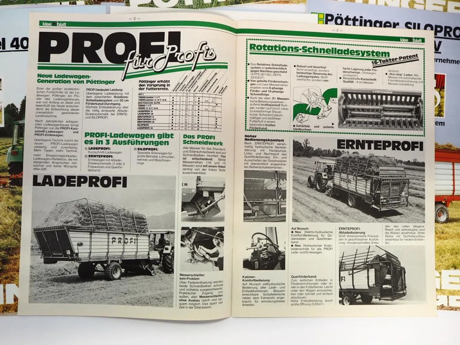 22x Original Prospekt Pöttinger Landtechnik Mähwerke Feldhäcksler Ladewagen