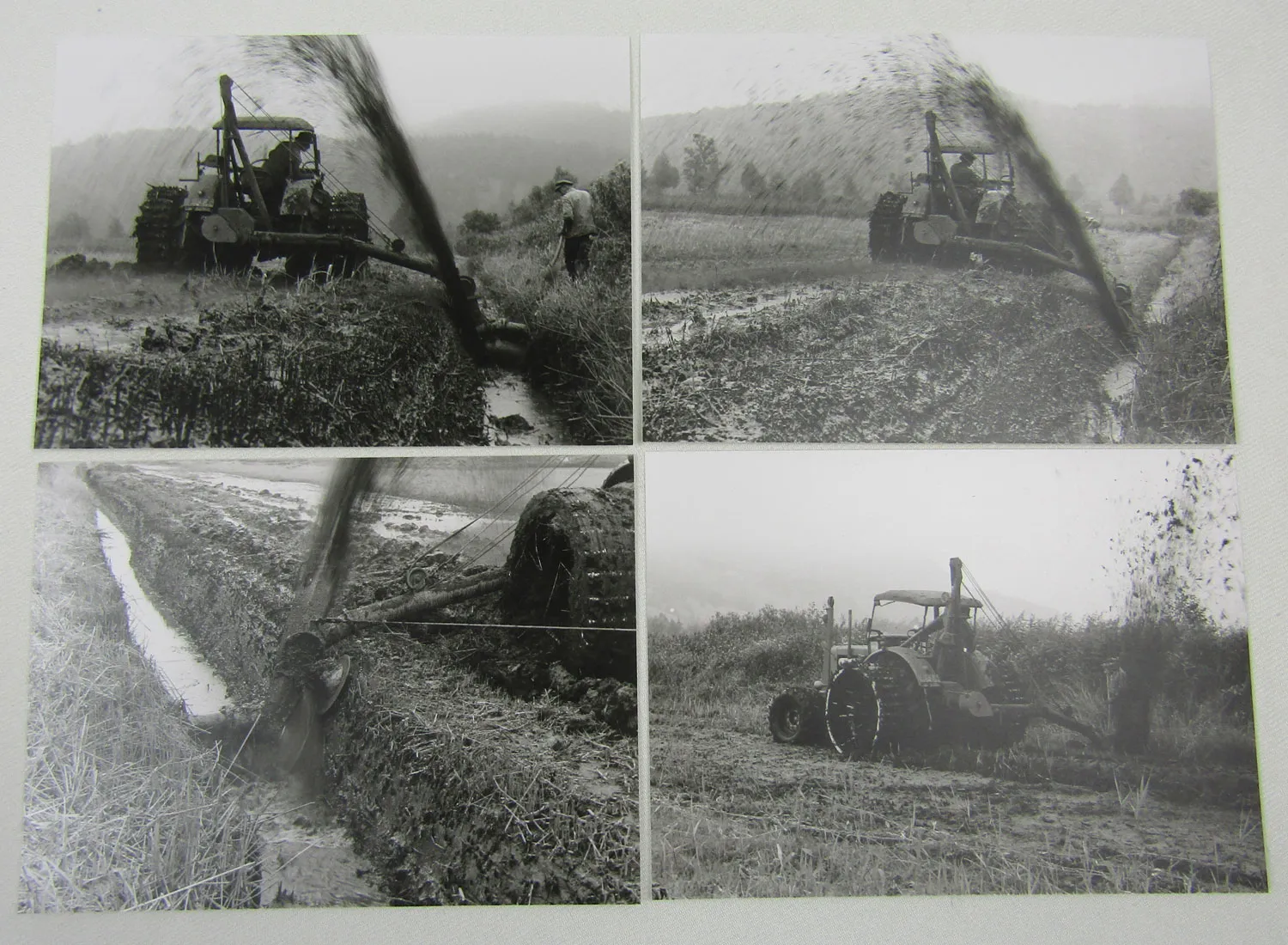 29 Original Foto Negative MAN 4S1 50PS mit Flüggergrabenreinigungsgerät 1958