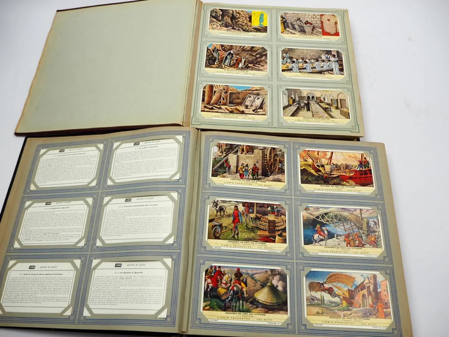 2x Chromos Liebig Album mit 588 Sammelbildern Holland Niederlande