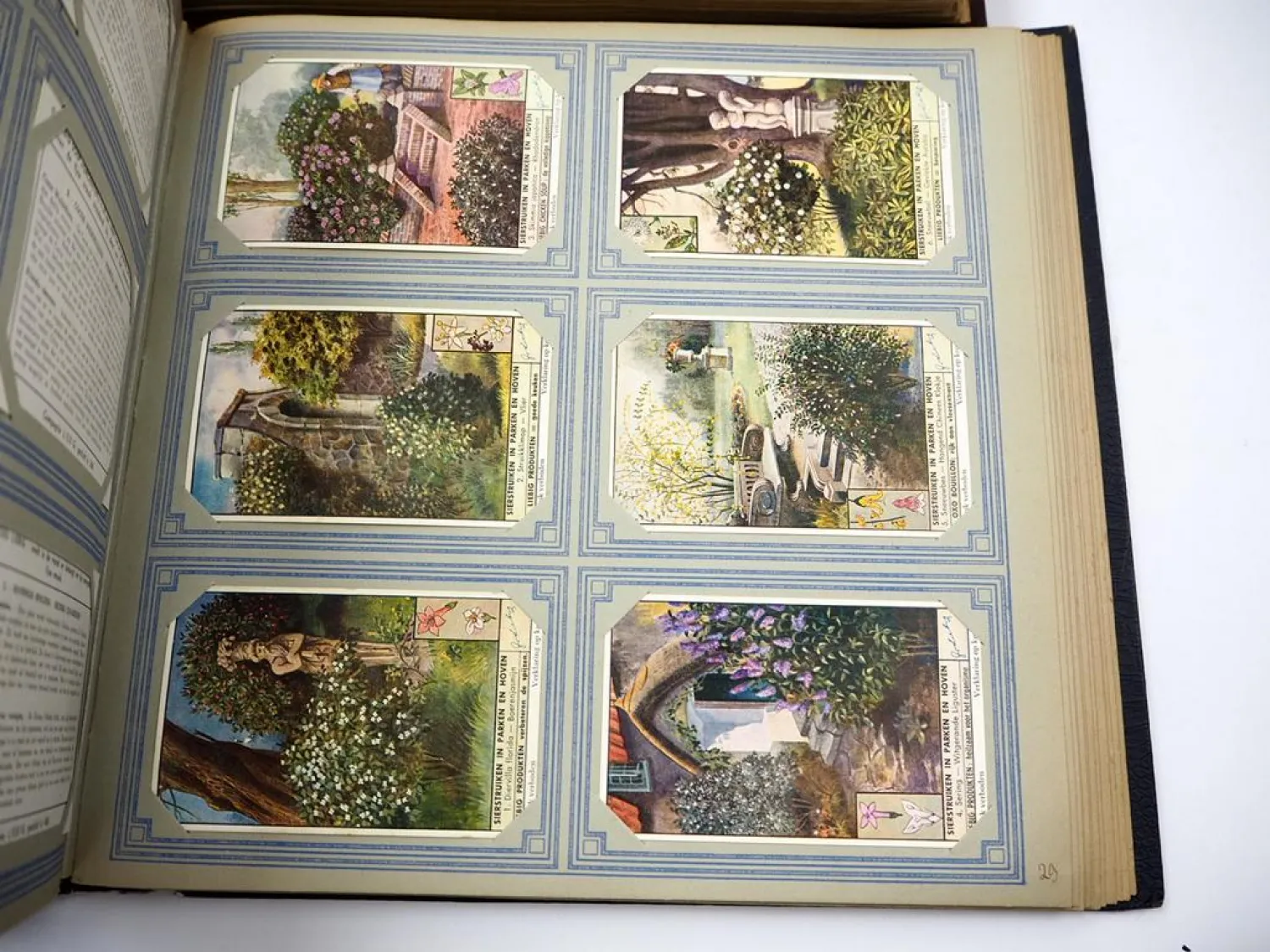 2x Chromos Liebig Album mit 588 Sammelbildern Holland Niederlande