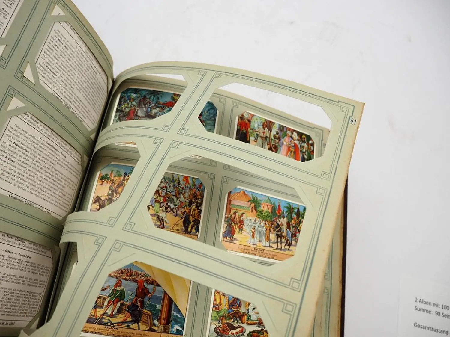 2x Chromos Liebig Album mit 588 Sammelbildern Holland Niederlande