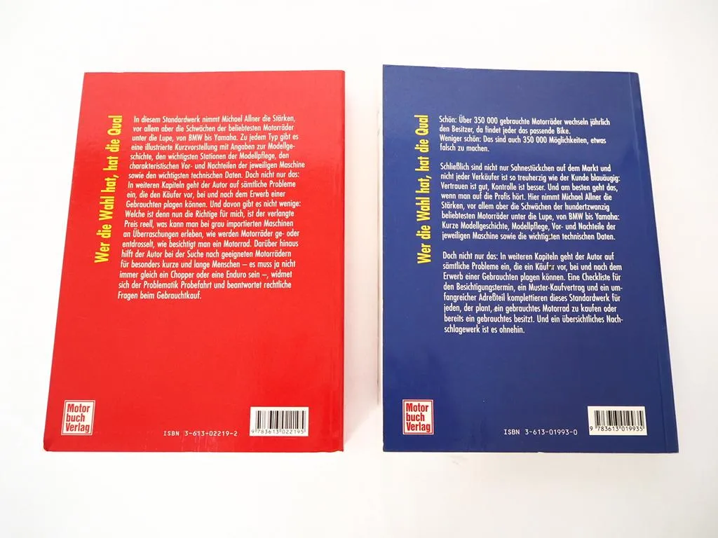 2x Gebraucht Motorräder Michael Allner 1999 + 2002 Maschinen unter der Lupe