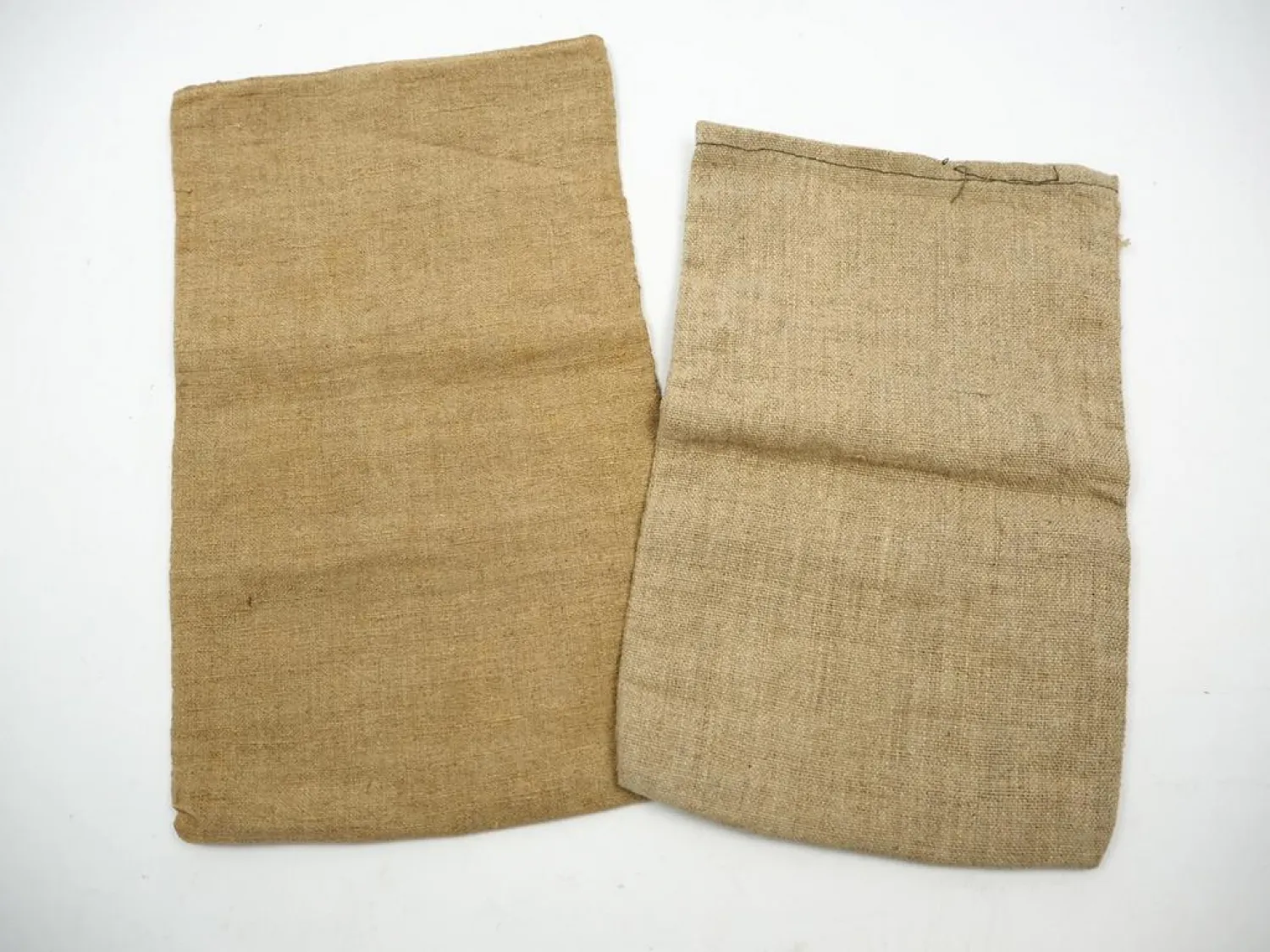 2x Geldsack aus Stoff Reichsbank Deutsche Bundesbank