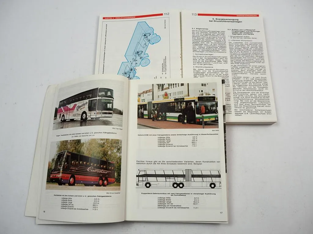2x Lehrbuch Nachschlagewerk KOM Omnibus LKW H. Braun G. Kolb 1994/95