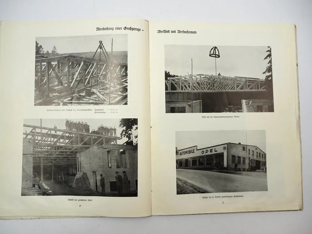 2x Lehrheft Zimmerhandwerk Reichsinnungsverband Karlsruhe Holzbau ca. 1920er J.