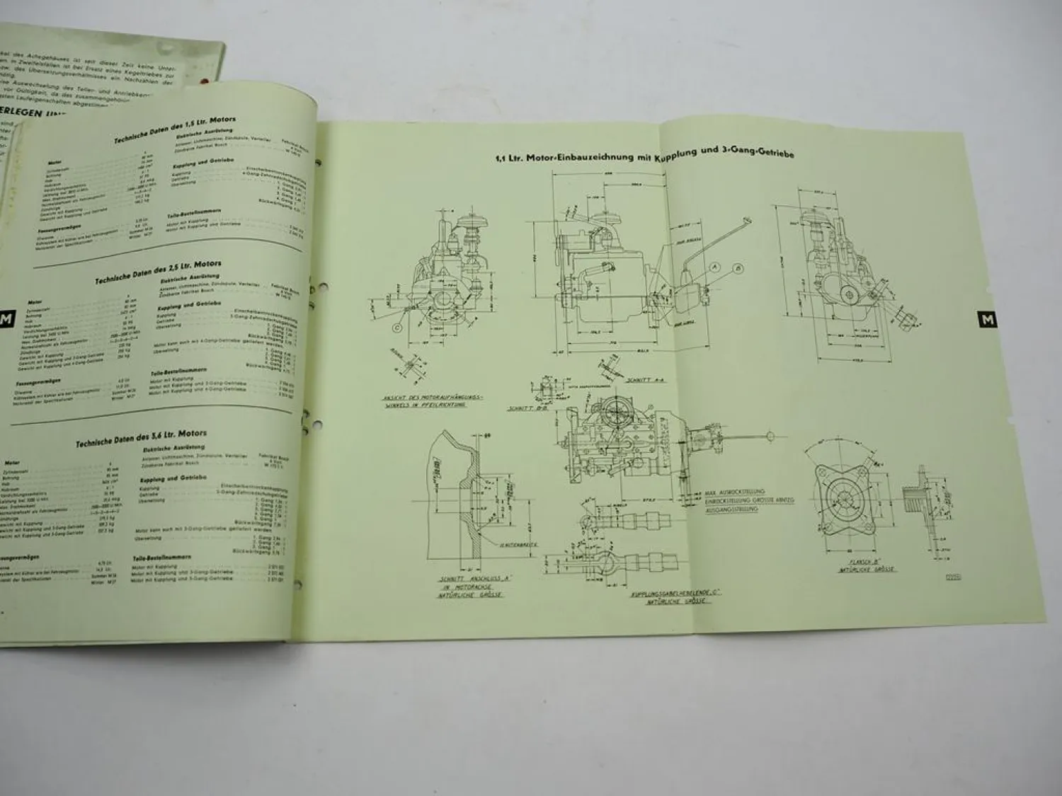 2x Original Opel Dienst Nachrichten 1939 Opel mPI Kfz.15 Wehrmacht Blitz 3 to