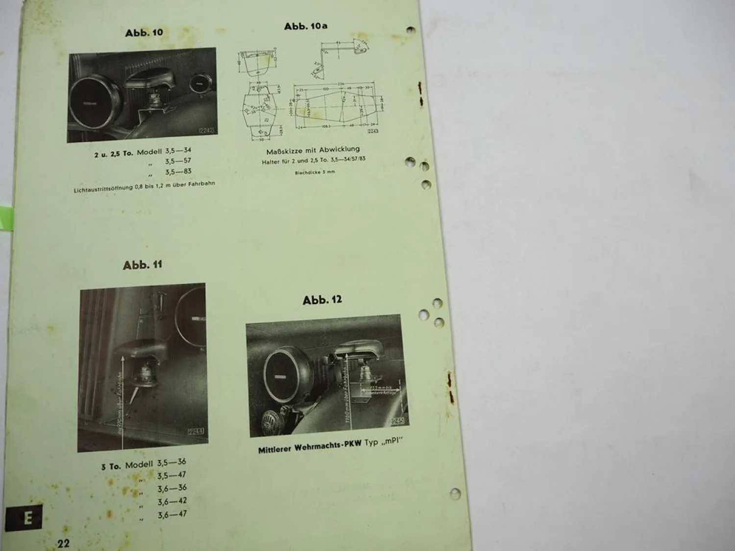 2x Original Opel Dienst Nachrichten 1939 Opel mPI Kfz.15 Wehrmacht Blitz 3 to
