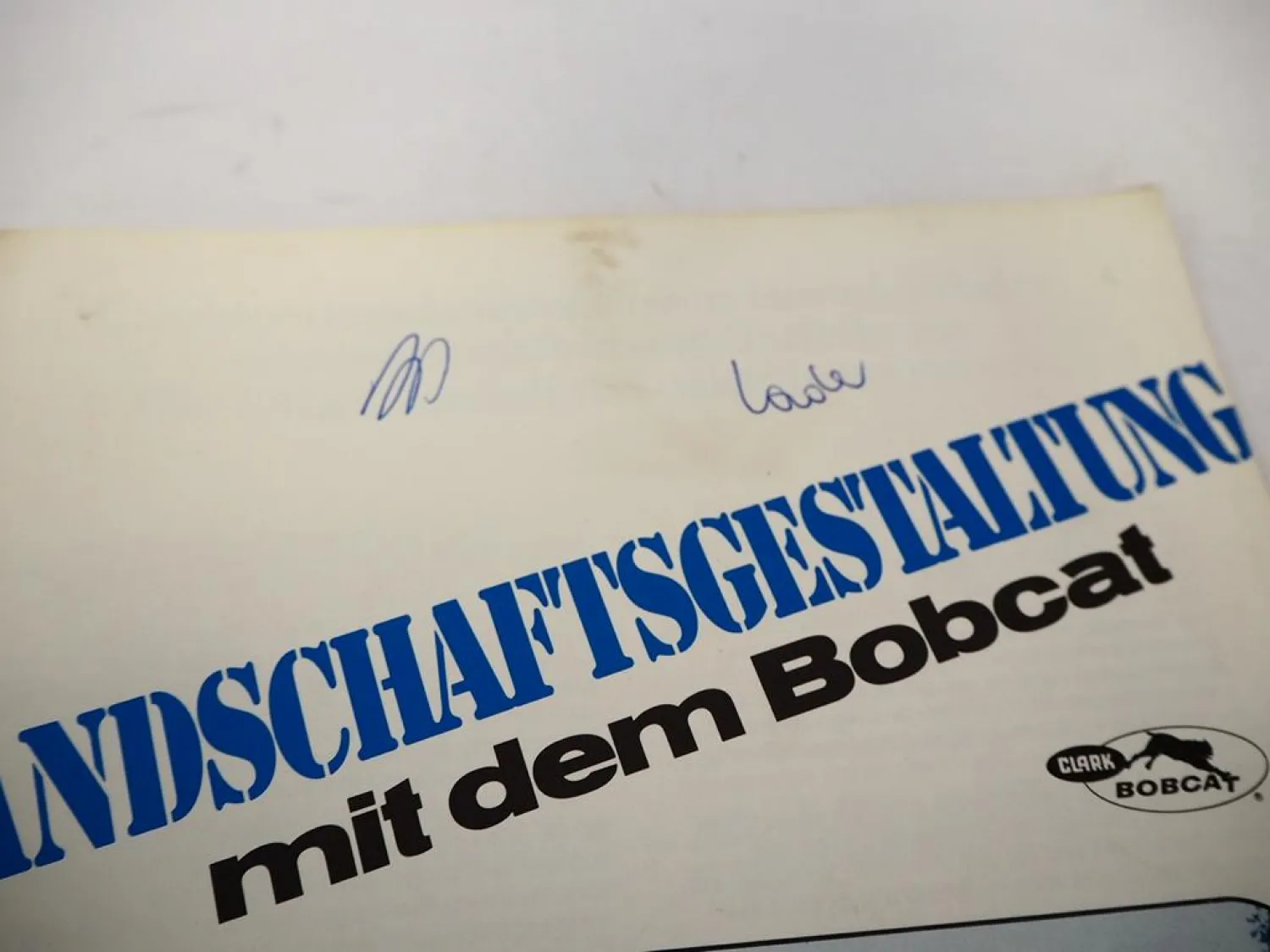 2x Original Prospekt Clark Bobcat Typ 310 bis 974 Kompaktlader 1977/78