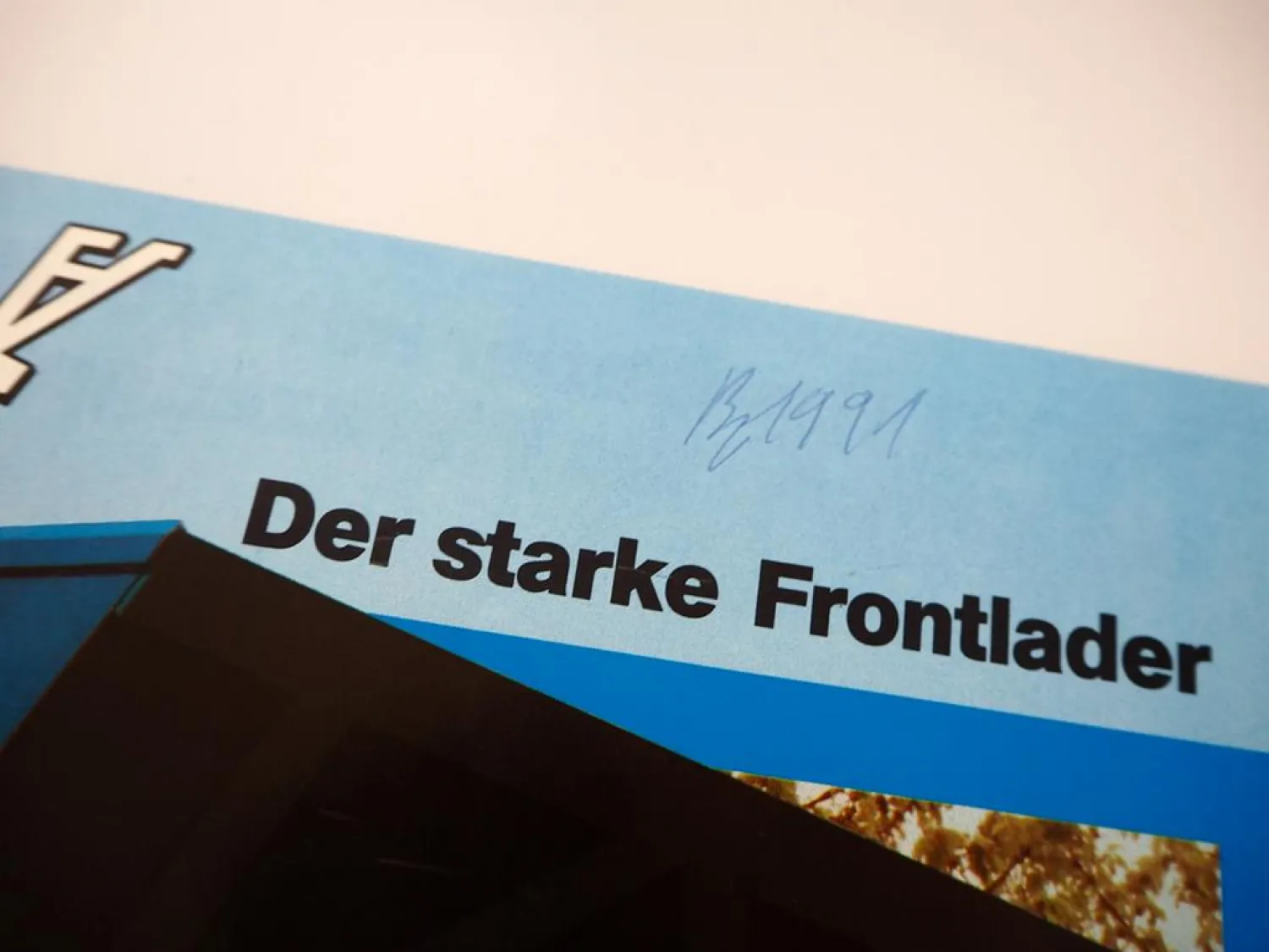 2x Original Prospekt Schmotzer Frost Frontlader für z.B. Deutz DX3.30 1985