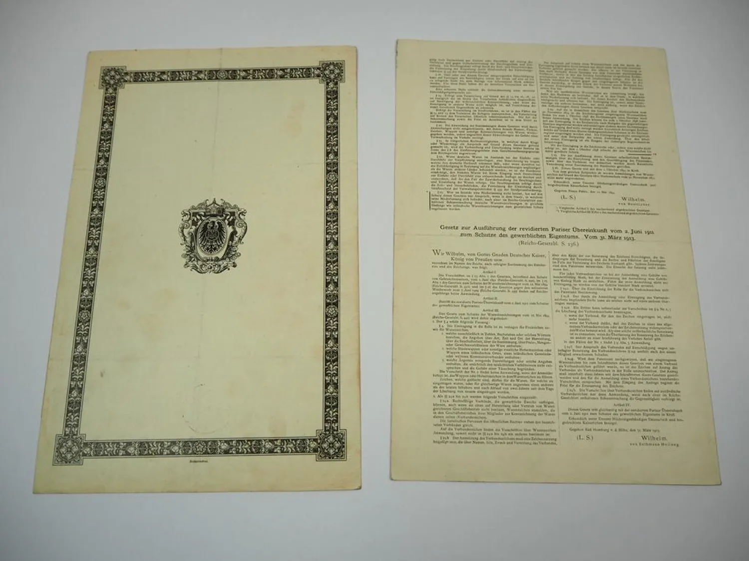 2x Patent Urkunde Macholl Cognac München Kaiserliches Patentamt 1896/1920