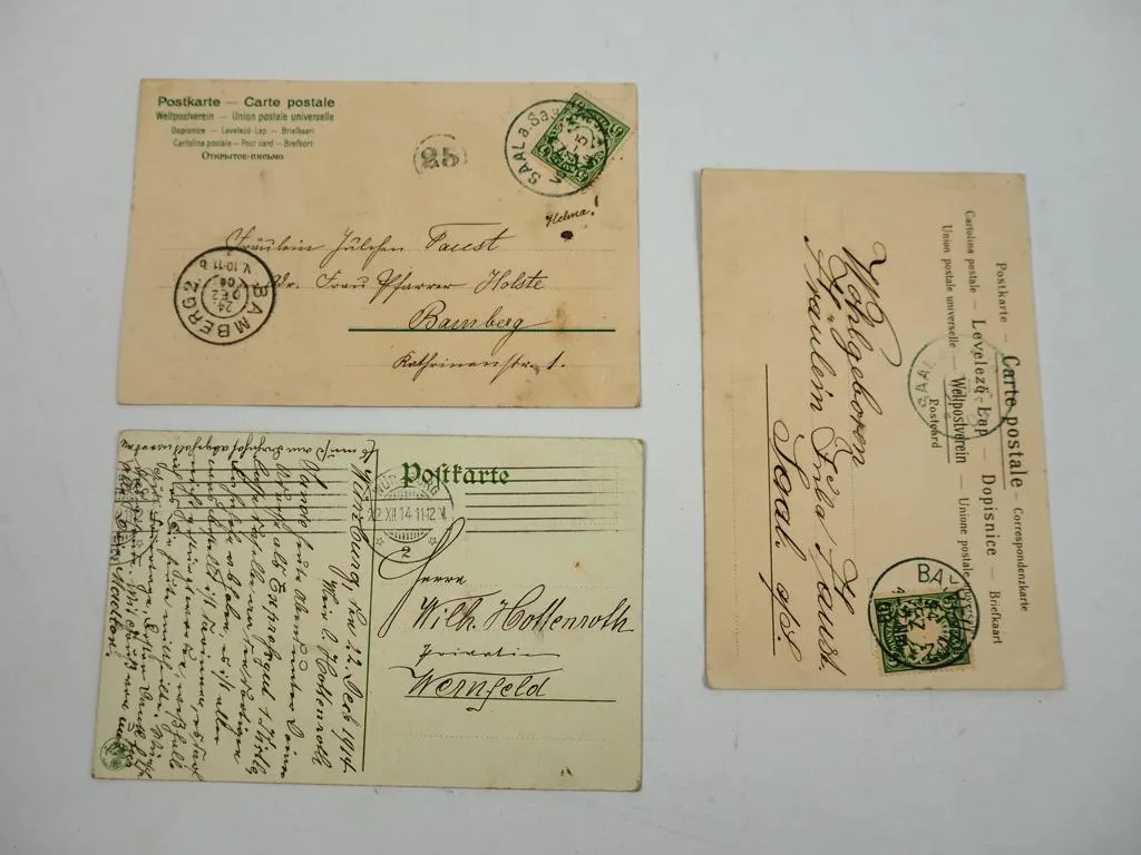 3 AK Weihnachten 1914