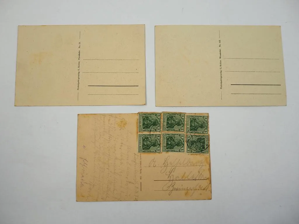 3 AK Wunsiedel Fichtelgebirge Forshaus Silberhaus Thüringen ca. 1920