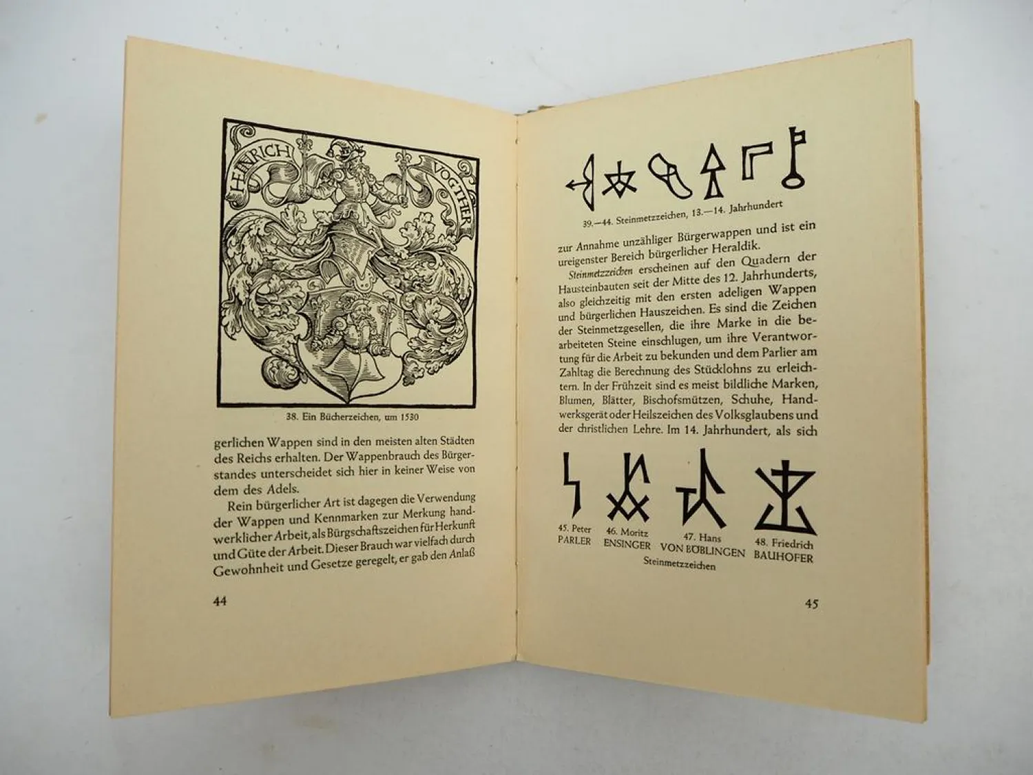 3 Bücher Wappenkunde Heraldik Wappenfibel Bürgerwappen 1930/40er Jahre