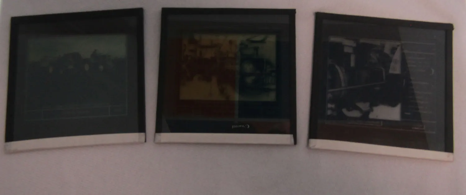 3 Farbdiapositiv MAN Dieselschlepper 40PS und Zapfwelle 1960 Original