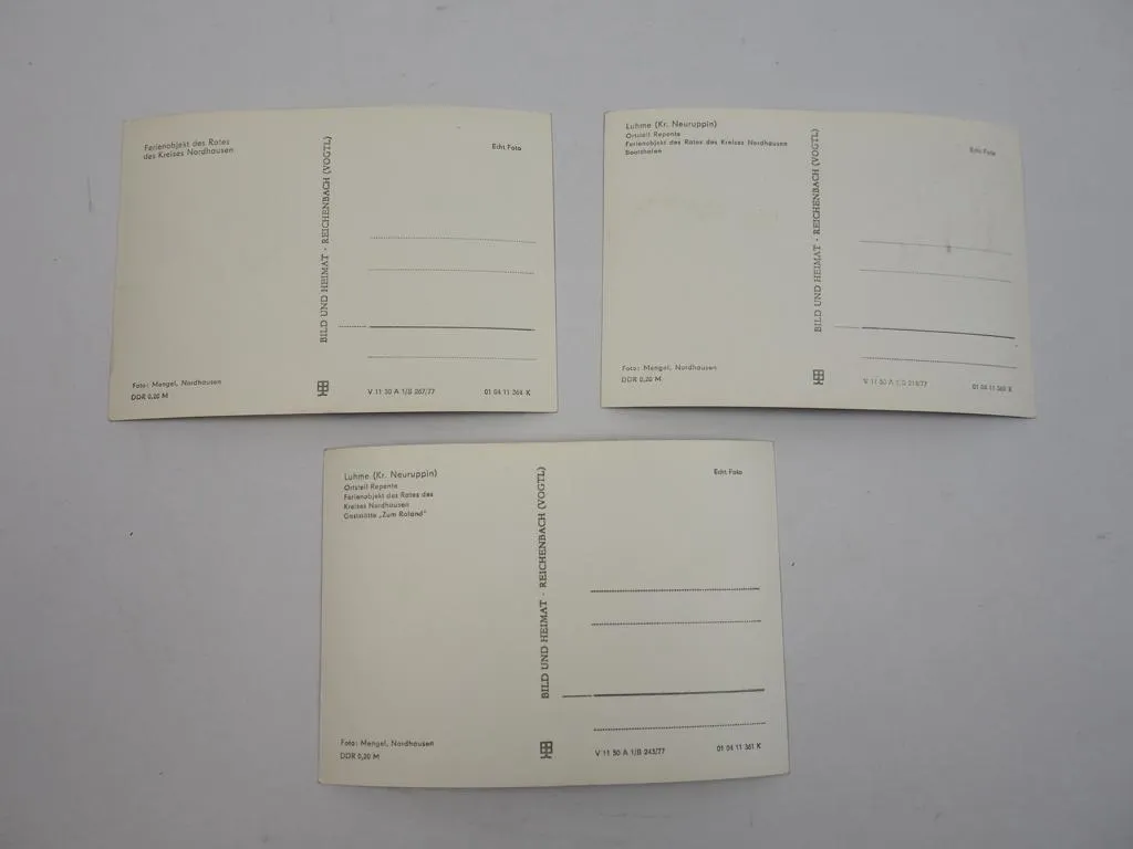 3 Foto AK Luhme Repente Neuruppin 1977 Brandenburg