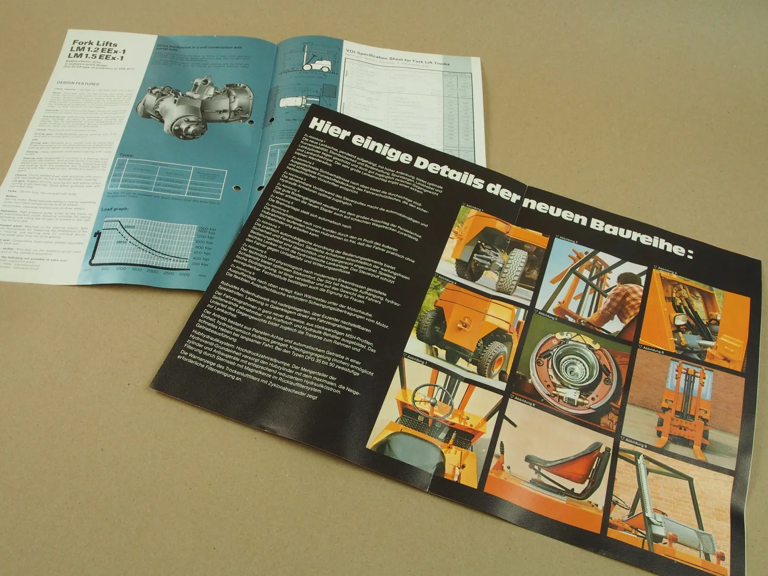 3 Prospekte Bühler MIAG Braunschweig DFG 20 -50 LM 1,2/1,5 EEx-1 Stapler 70er Ja