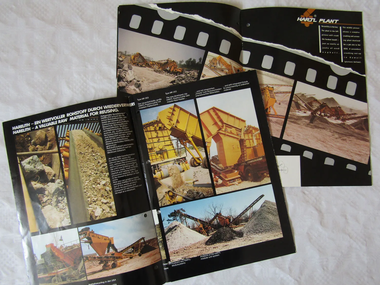 3 Prospekte Hartl Plant Powercrusher HRP 203/204 modular system