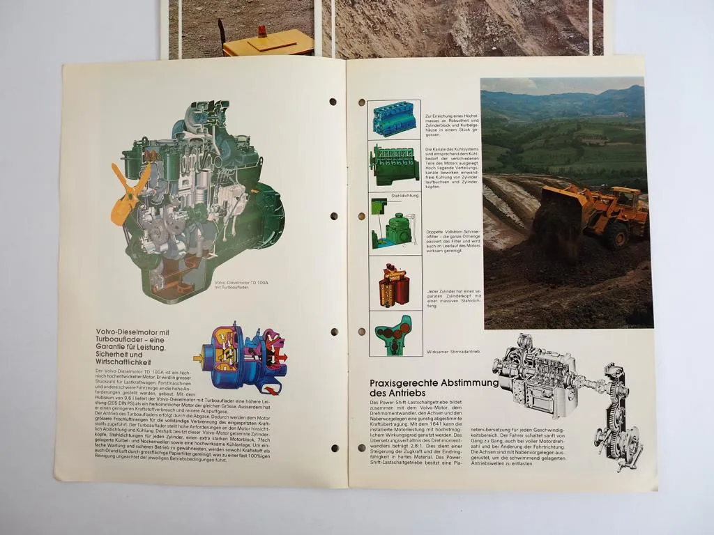 3 Prospekte Volvo BM 846 1240 1641 Radlader 1976/77