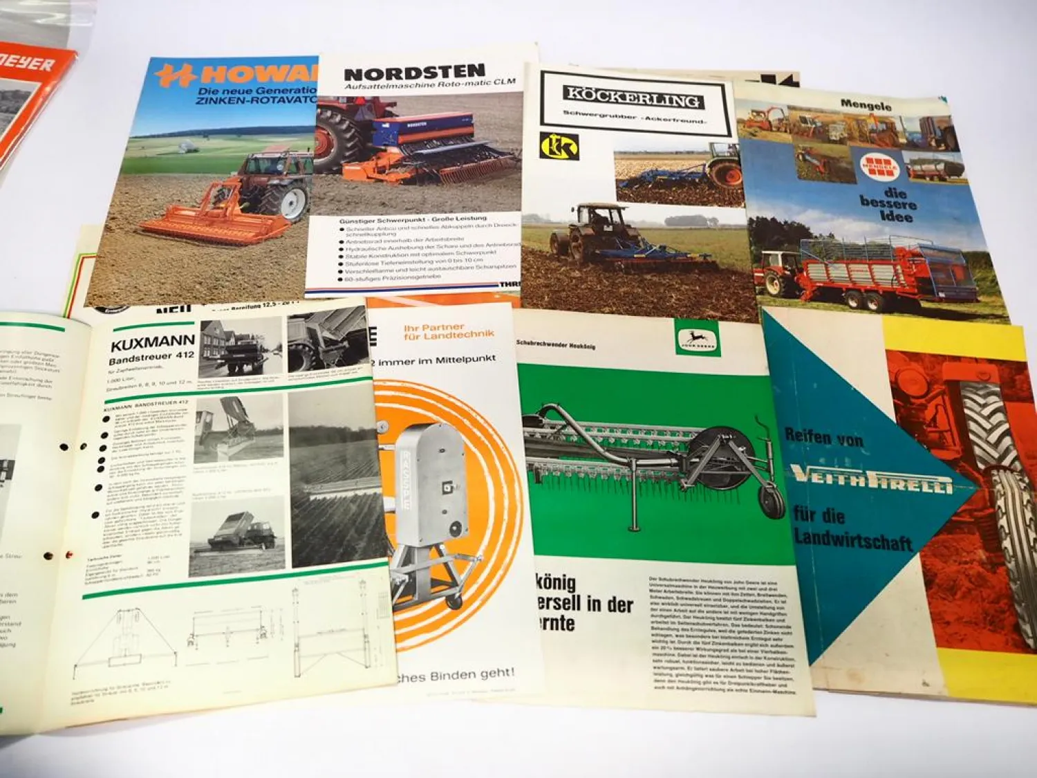 30x Original Prospekt Landtechnik 1960er bis 1990er Jahre