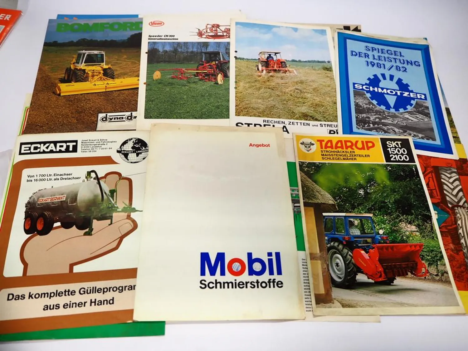 30x Original Prospekt Landtechnik 1960er bis 1990er Jahre