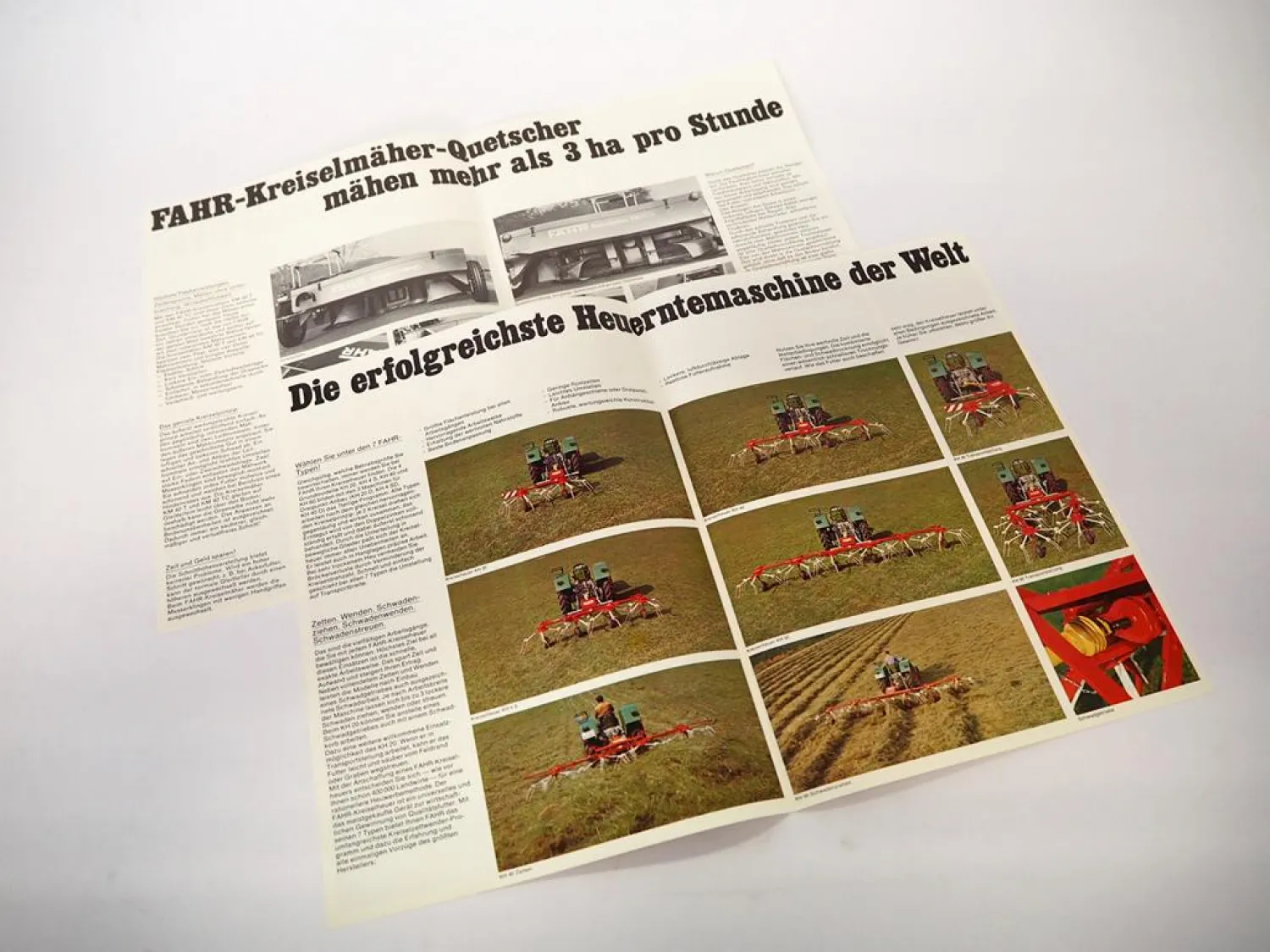 3x Original Prospekt Fahr Kreiselmäher & Kreiselheuer Landtechnik