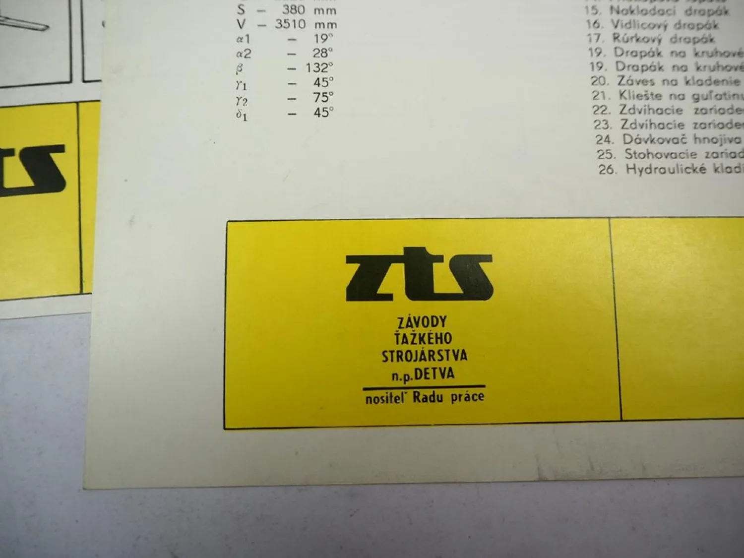 3x Prospekt ZTS Detva UNC061 UNO180 UN053 Radlader Slowakei