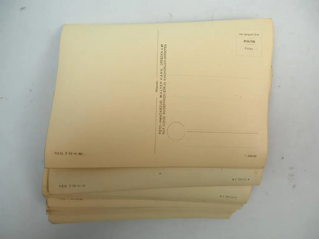 47 Stück Foto AK Dresden und Umgebung Sachsen Walter Hahn 1950er Jahre