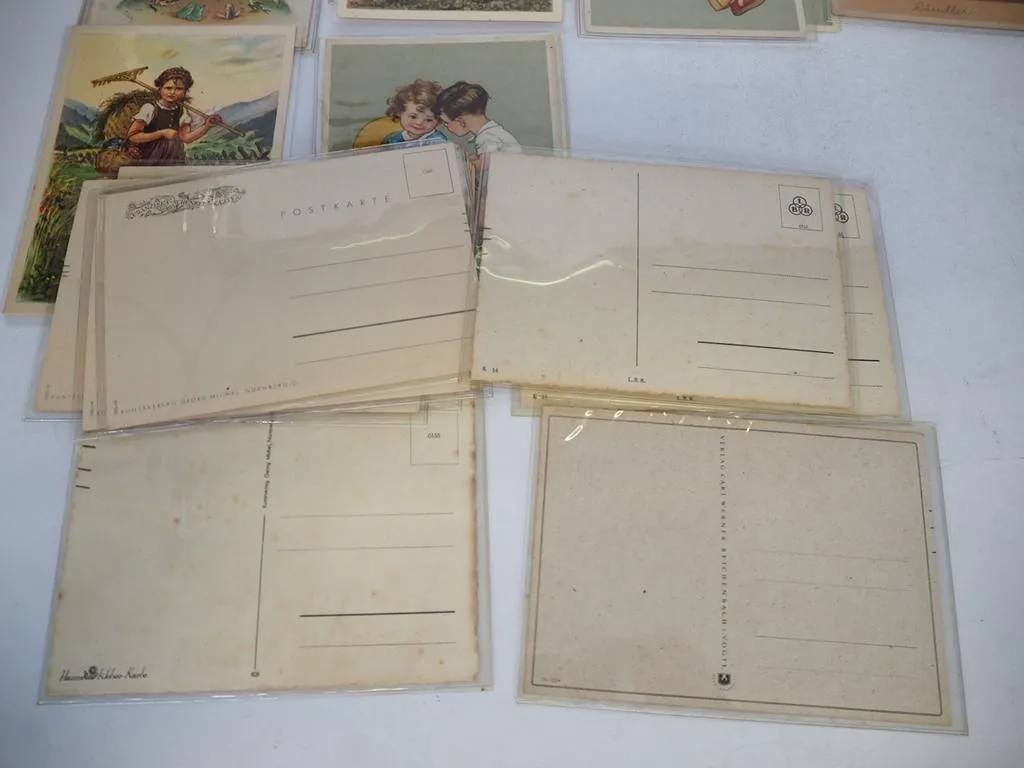 48 Stück AK Kunstbild Postkarke Motiv Kinder