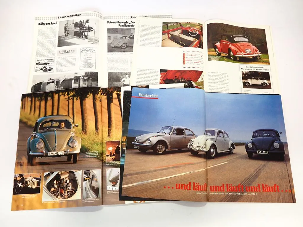 4x Auto Zeitschrift Motor Klassik Thema VW Käfer 1980/90er Jahre