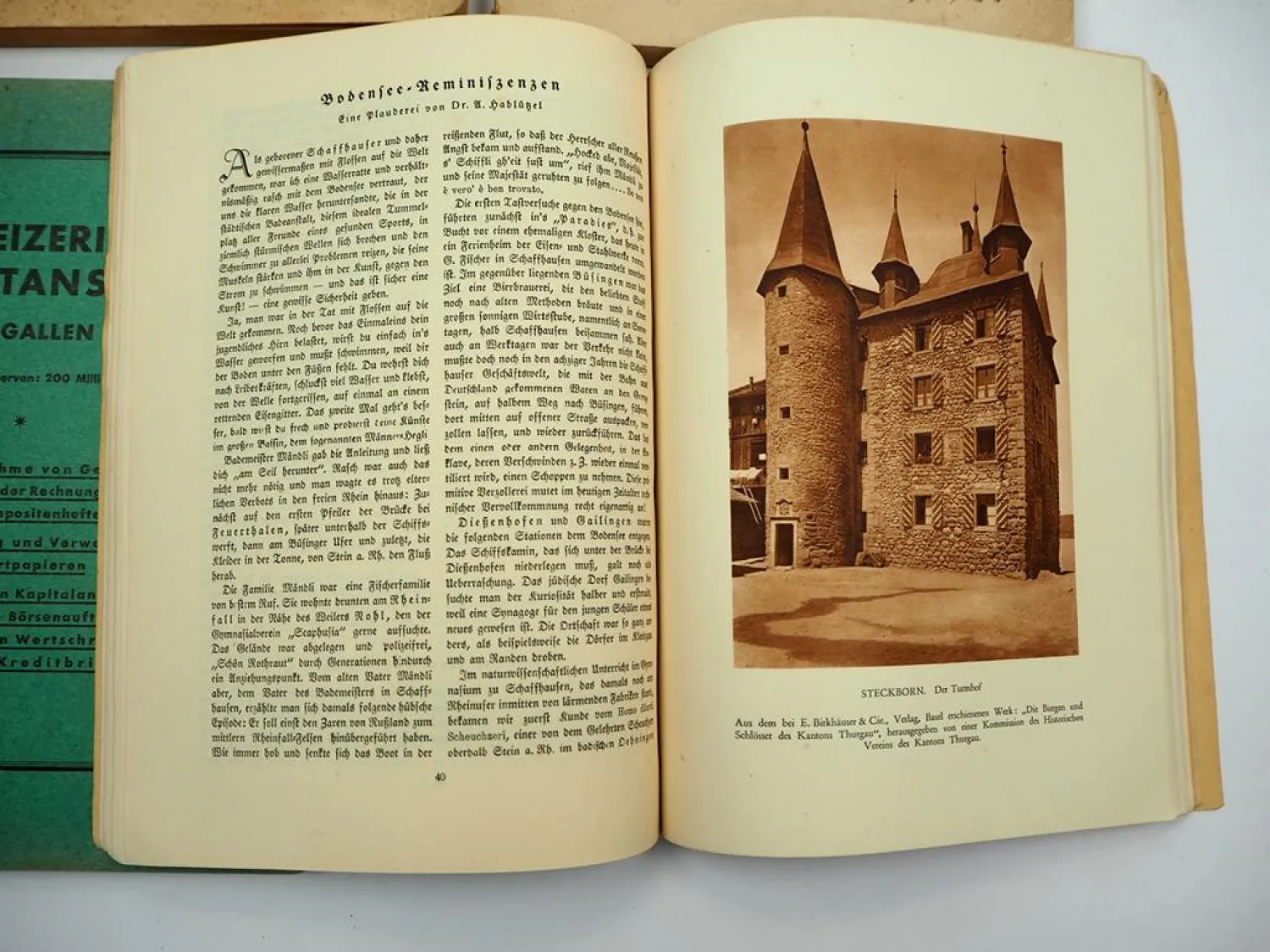 4x Bodenseebuch Jahrbuch 1917 1928 1930 1932