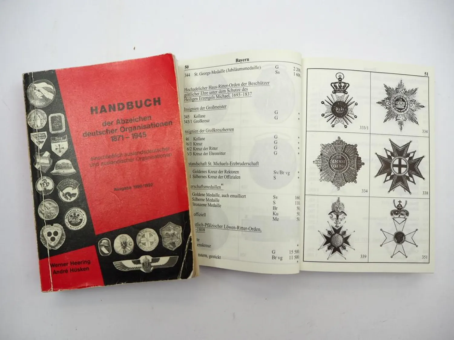 4x Buch Orden & Ehrenzeichen bis 1945 Deutsche Orden Abzeichen 1982/2008