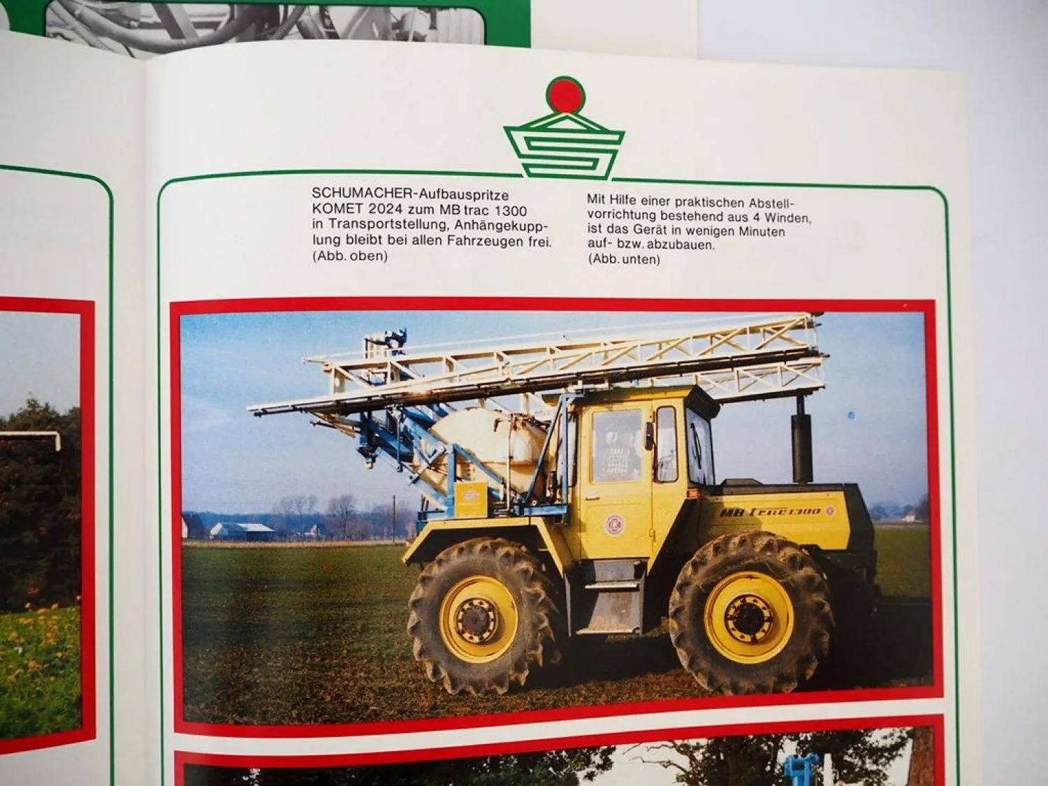 4x Orig. Prospekt Preisliste Schumacher Anbaugeräte für Unimog MBtrac 1970/80er