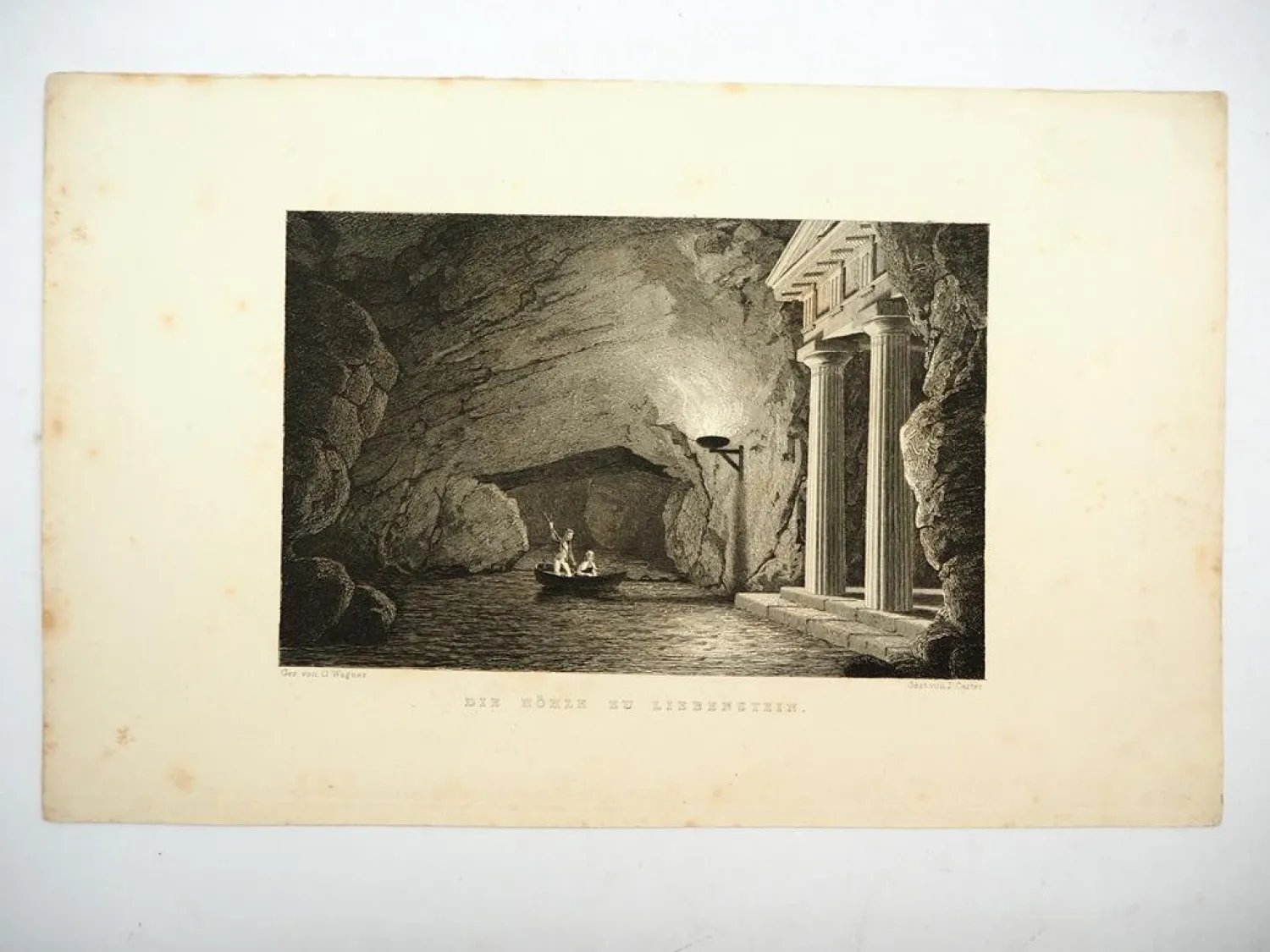 4x Stich o. Lithografie Thüringen Waltershausen Saalfeld Liebenstein Wagner 1850