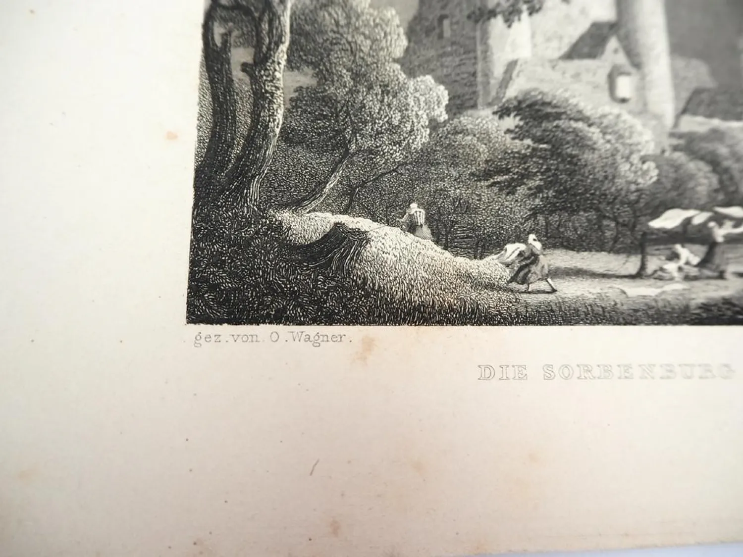 4x Stich o. Lithografie Thüringen Waltershausen Saalfeld Liebenstein Wagner 1850