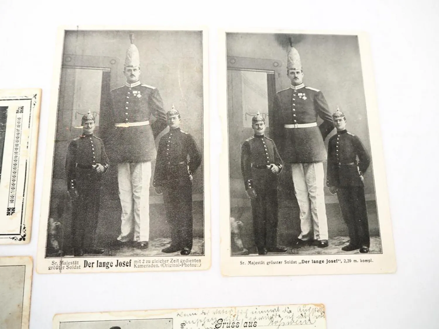 5 AK Liliputaner und Riesen, Langer Josef Indianerriese Lieschke Kellner 1902