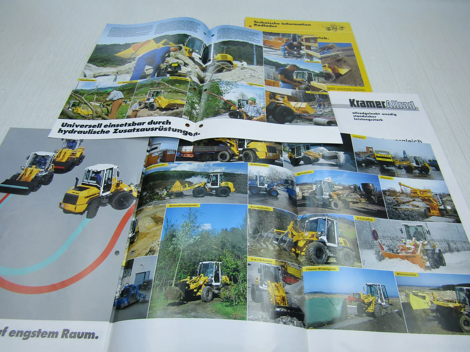 5 Prospekte Liebherr Radlader Stereolader technische Beschreibung 1996