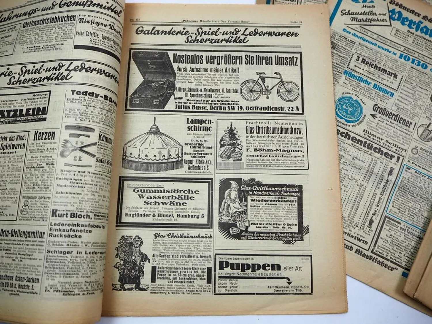 5x Original Pößnecker Händlerblatt Das Versand-Haus 1929 Werbezeitschrift