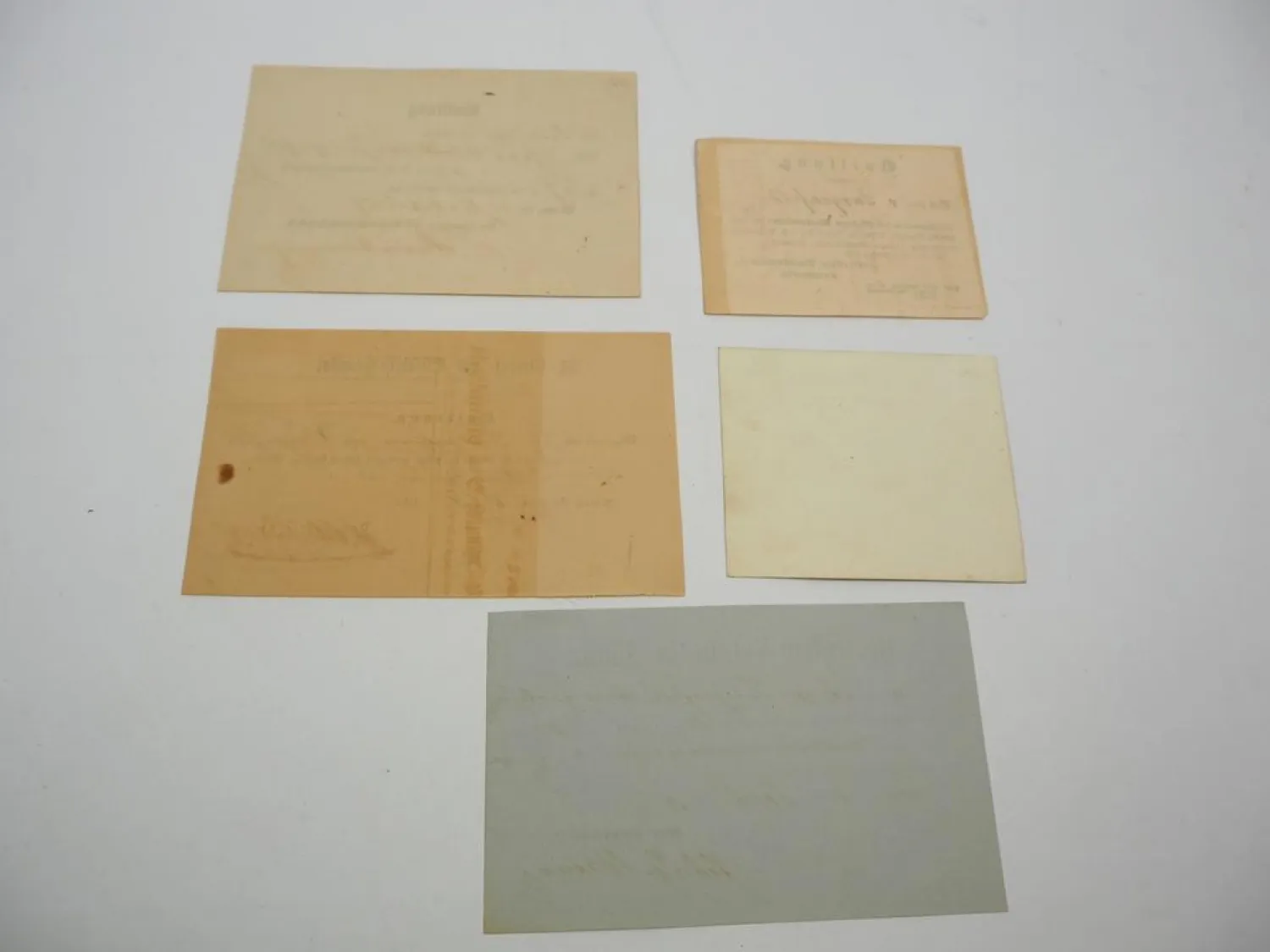 5x Quittung Mainz 1851 - 63 Freiherr von Jungenfeld Casino Zeitschrift Hospital