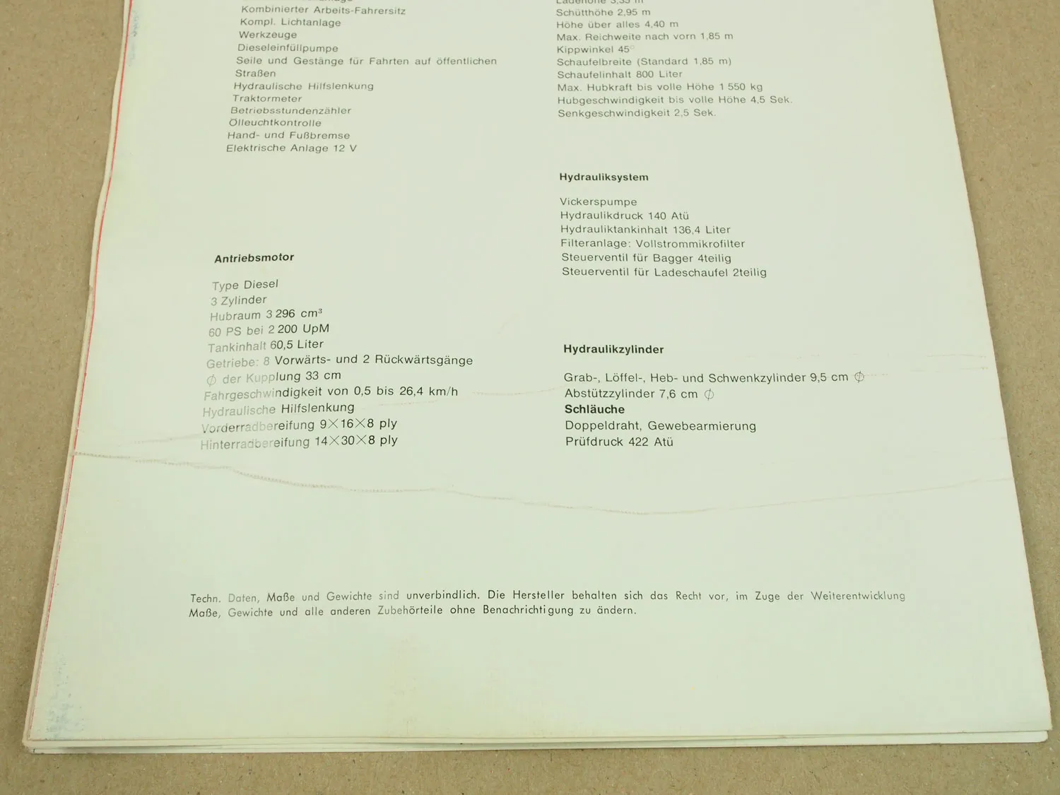 6 Prospekte WHiTLOCK 105 305 308 505 605 aus den 60er Jahren