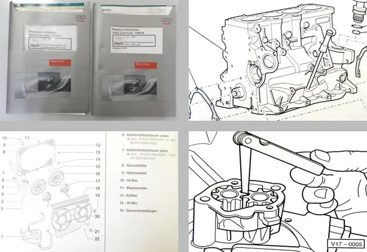 6 Reparaturleitfaden Audi Cabriolet Typ 8G B4 1,9l TDI Motor Automatikgetriebe