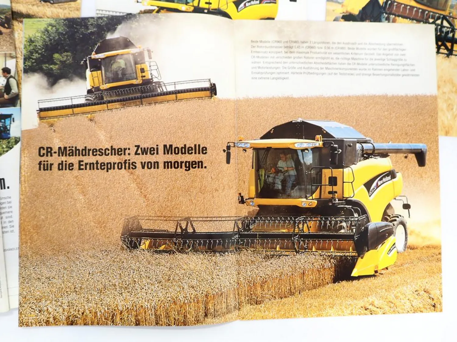 6x Original Prospekt New Holland Mähdrescher Grossballenpresse 2002/04