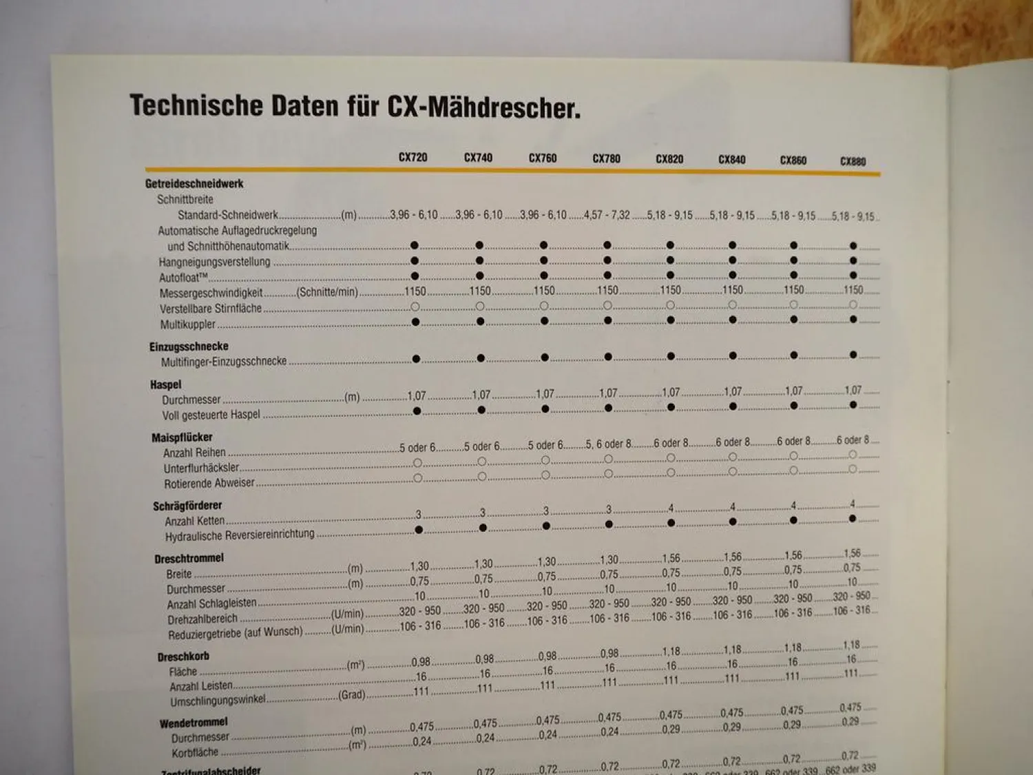 6x Original Prospekt New Holland Mähdrescher Grossballenpresse 2002/04