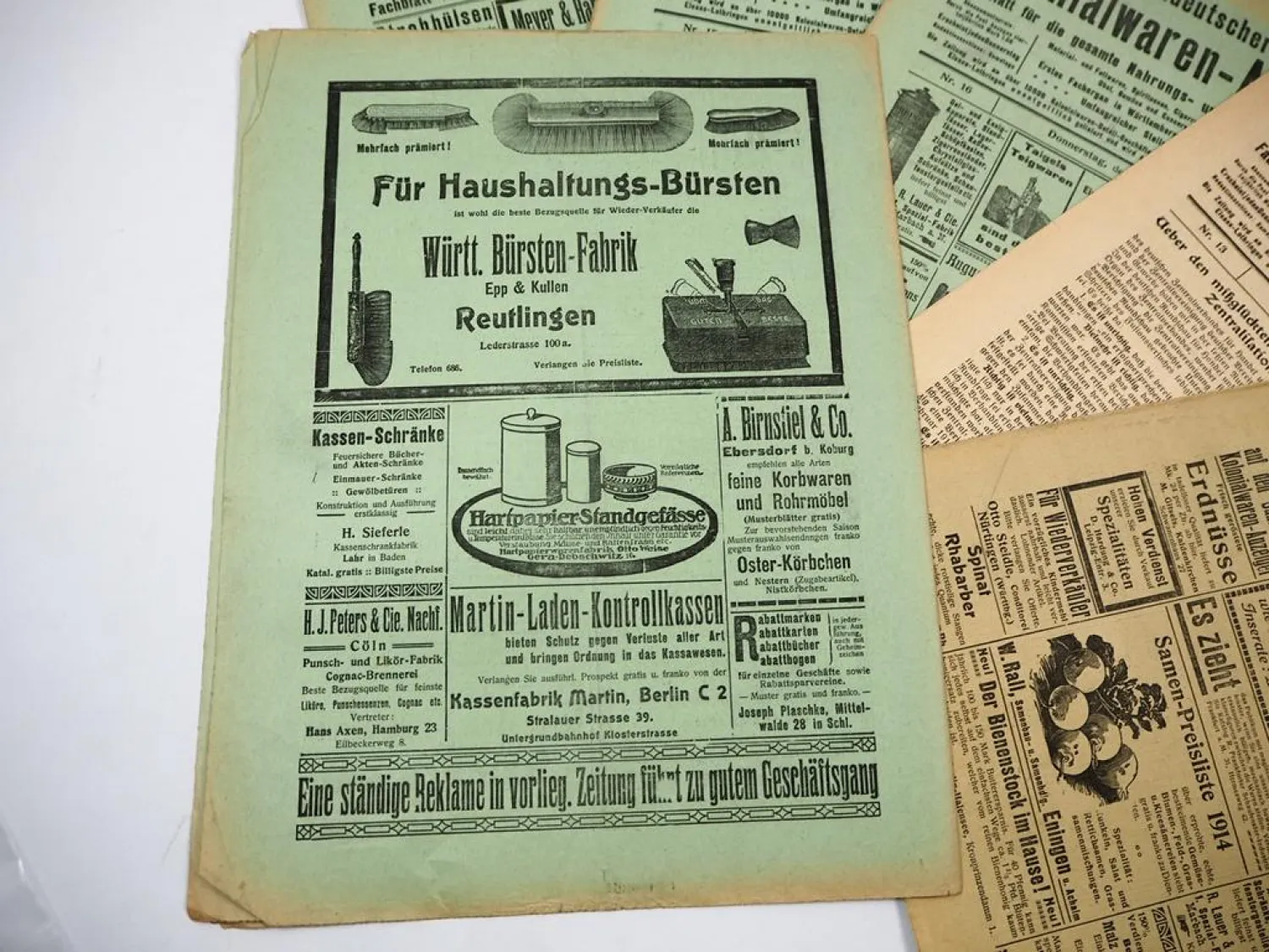 6x Original Süddeutscher Kolonialwaren Anzeiger von 1914 Fachzeitschrift