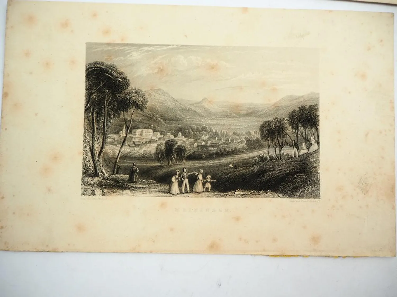 6x Stich o. Lithografie Thüringen Meiningen Schleusingen Arnstadt Wagner 1850