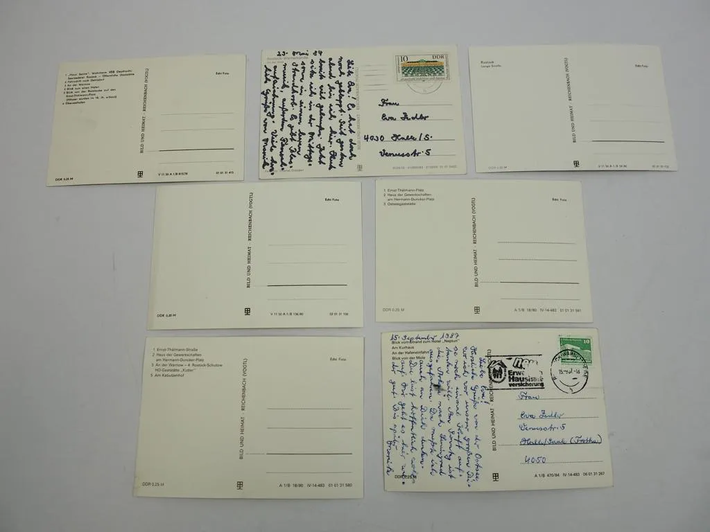 7 Foto AK Rostock 1980er Jahre Mecklenburg-Vorpommern