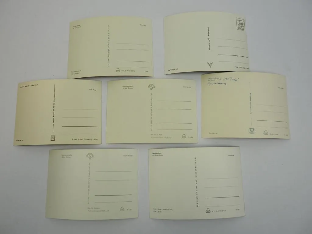 7 Foto AK Rostock Warnemünde Am alten Strom 1966-1968 Mecklenburg-Vorpommern