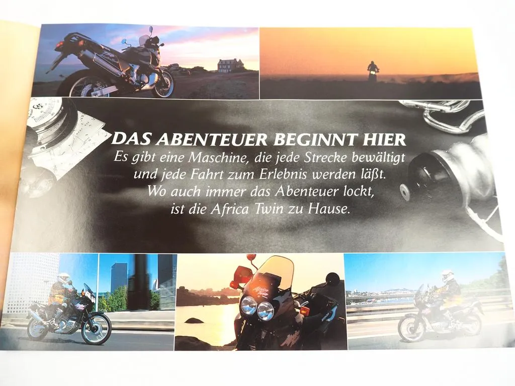 7 Prospekte Honda CBR600F SLR650 CB750 VFR XRV750 Motorrad 1990er Jahre