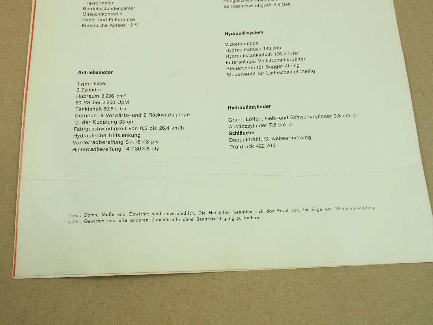 7 Prospekte WHiTLOCK 105 305 308 505 605 aus den 60er Jahren