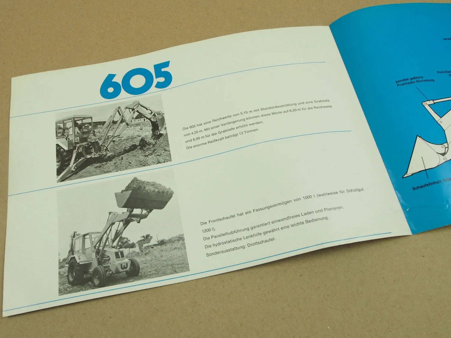 7 Prospekte WHiTLOCK 105 305 308 505 605 aus den 60er Jahren